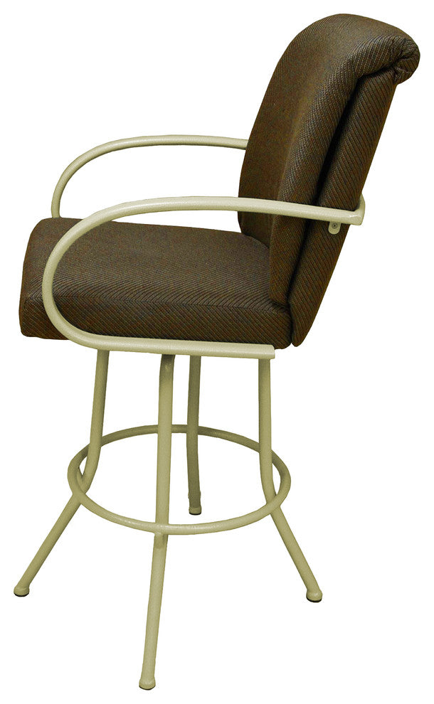 Negev Brown Beige Frame Bar Stool, 30"