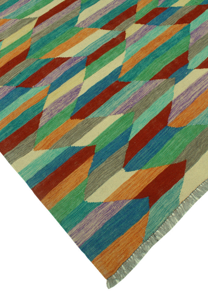 Winchester Kilim Lilliana Red/Gray Rug, 5'0x6'6