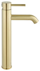 Ivy Single Hole Single Handle High Arc Bathroom Faucet, Brushed Gold