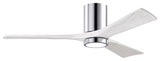 Matthews Fan Irene-3HLK With Lighting Kit, Polished Chrome, 52", Matte White