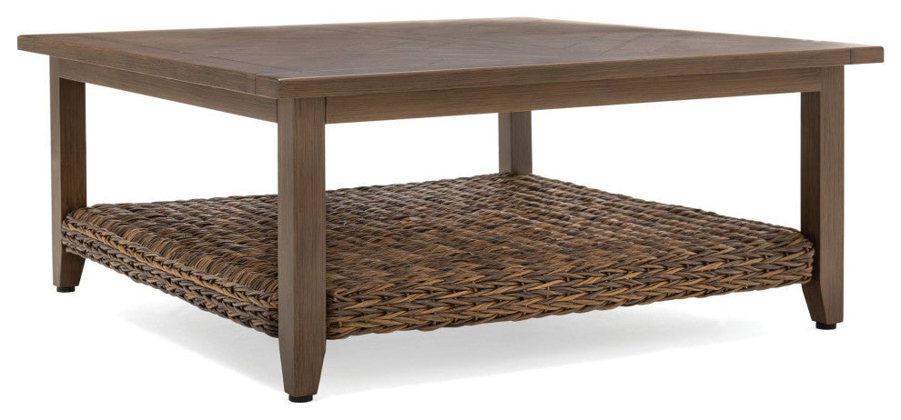 Cayman 42" Square Chat Table, Heritage Brown