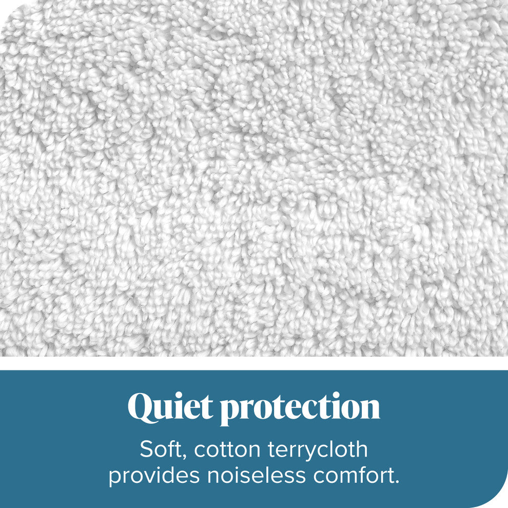 Bare Home Terry Cotton Mattress Protector, Queen