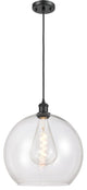 Innovations 516-1P-BK-G122-14-LED 1-Light Pendant, Matte Black