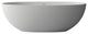 69" Solid Surface Freestanding Non-Whirlpool Soaking Bathtub, White