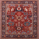 Ahgly Company Indoor Square Mid-Century Modern Area Rugs, 7' Square
