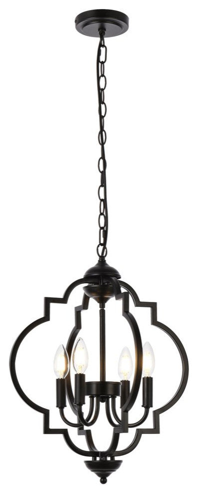 Sophie 4-Light Pendant, Black