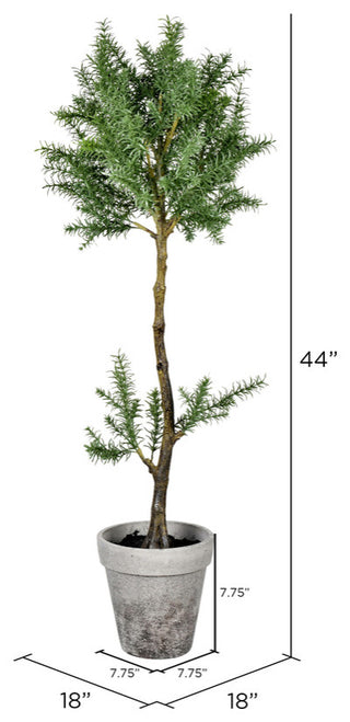 Vickerman FJ190644 44ï¿½ Artificial Potted Green Plant