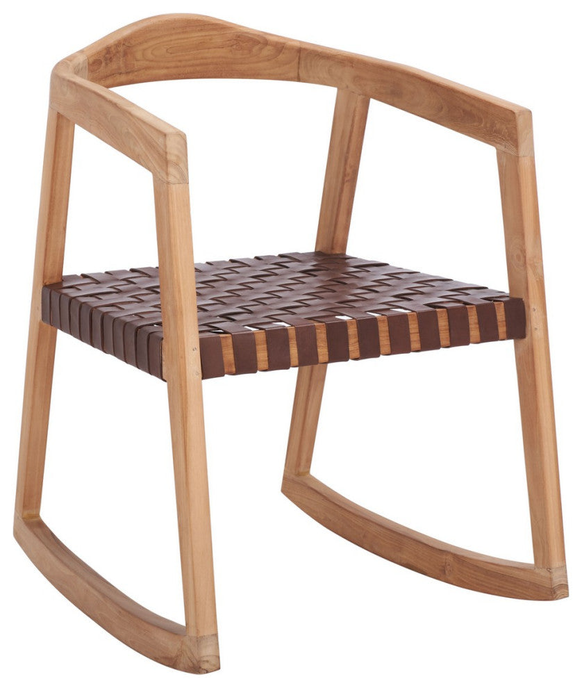 Safavieh Willa Rocking Dining Chair, Cognac/Natural