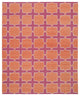 Rug N Carpet - Handmade Wool 8' 0'' x 9' 9'' Modern Design Dhurrie Kilim Rug