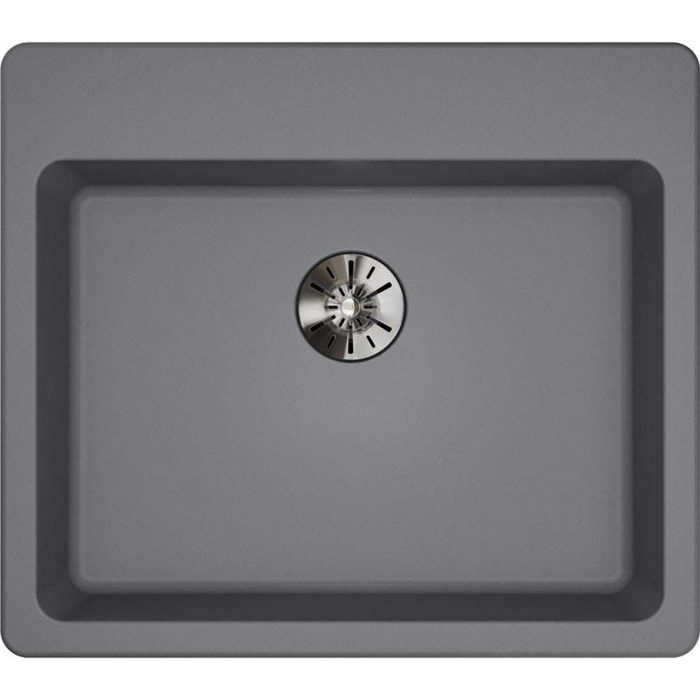 ELGAD2522PDGS0 Quartz Classic 25" x 22" ADA Sink with Perfect Drain, Greystone
