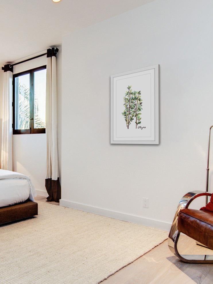"Herb Thyme" Framed Print by Rachel Byler