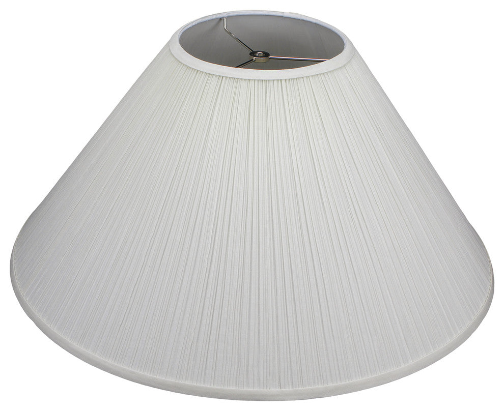 Fenchel Shades, 8"x24"x14" Spider Attachment Empire Lamp Shade, Pleated Mushroom