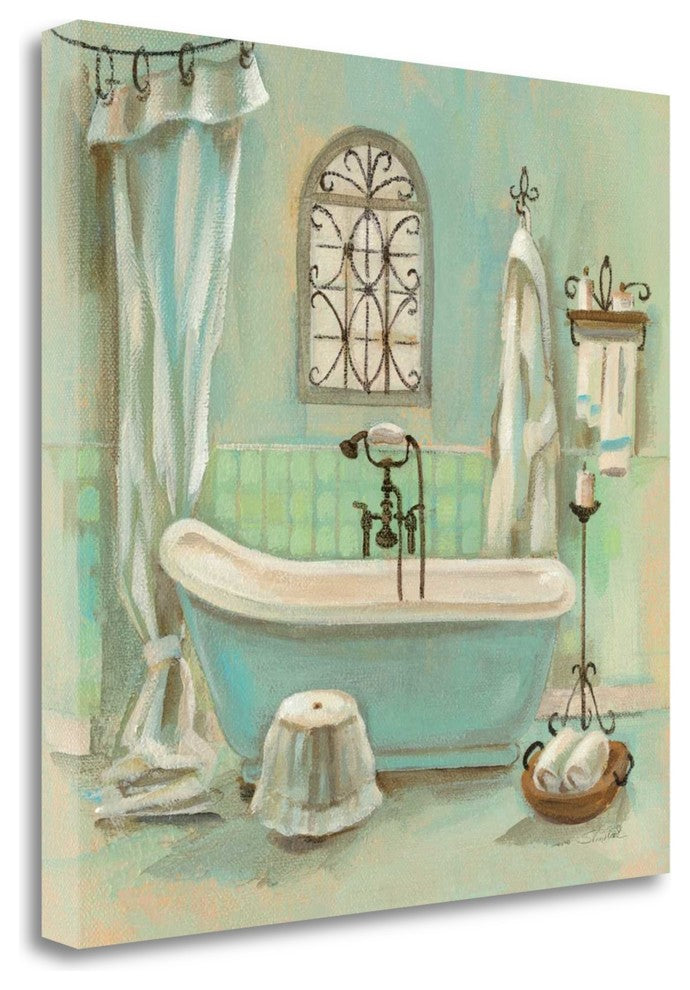 "Glass Tile Bath I" By Silvia Vassileva, Giclee Print on Gallery Wrap Canvas