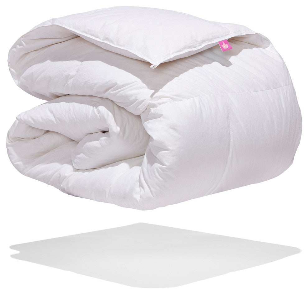White Down Comforter, King, All Season Weight