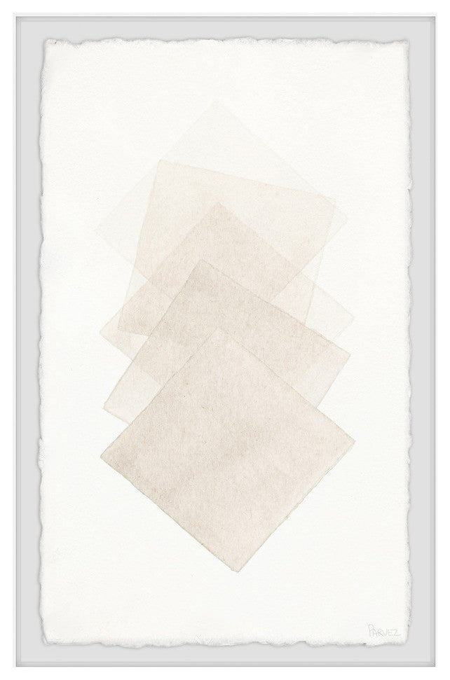 "Diamond Squares" Framed Painting Print, 30"x45"