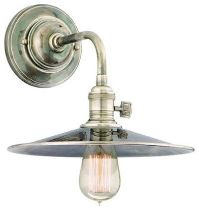 Hudson Valley Heirloom 1-Light Wall Sconce Historic Nickel 8000-HN-MS1
