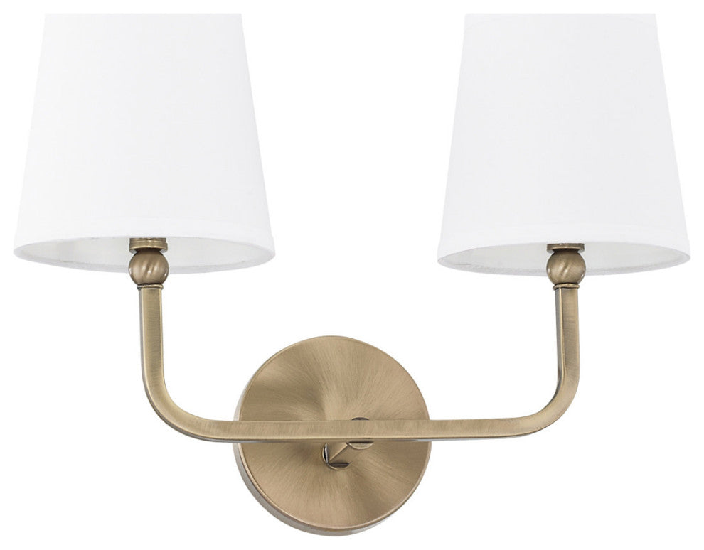 Capital Lighting 119321-674 Dawson 2 Light 16"W Bathroom Vanity - Aged Brass
