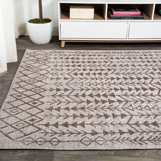 Tokay Bohemian Geometric Indoor/Outdoor Area Rug, Beige/Brown, 3' x 5'