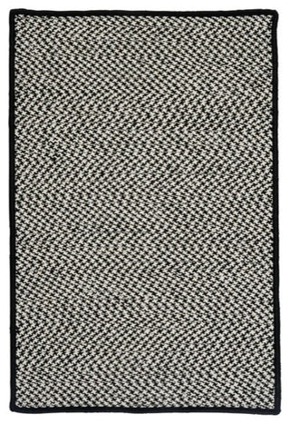 Outdoor Houndstooth Tweed OT49 Black Indoor/Outdoor Area, Rectangular 2'x10'