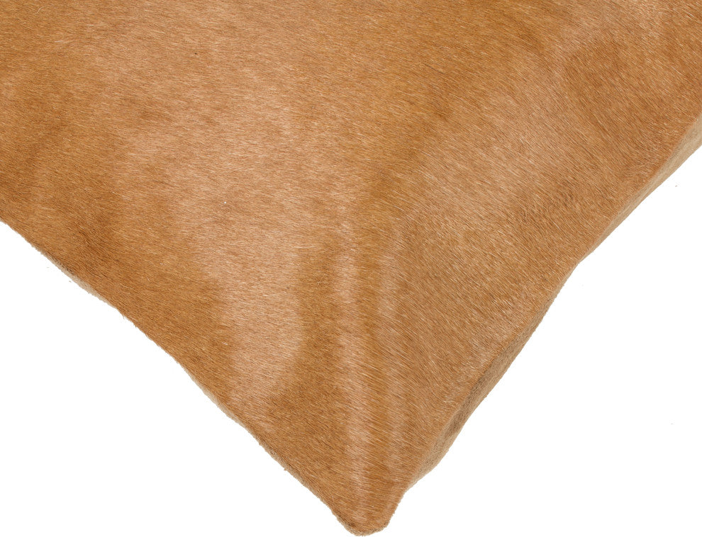 18"x18" Torino Cowhide Pillows, Set of 2, Tan