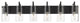 Innovations 352-6W-BK-CL-LED Press 6 Light 42" Bath Vanity Light, Matte Black