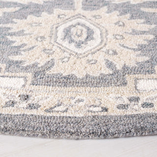 Safavieh Lauren Ralph Lauren Collection LRL6652 Rug, Grey/Ivory, 7' Round
