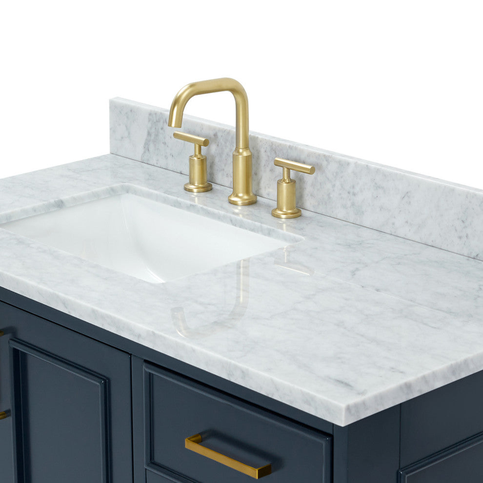 Ariel Stafford 43" Single Left Offset Rectangle Sink Bathroom Vanity