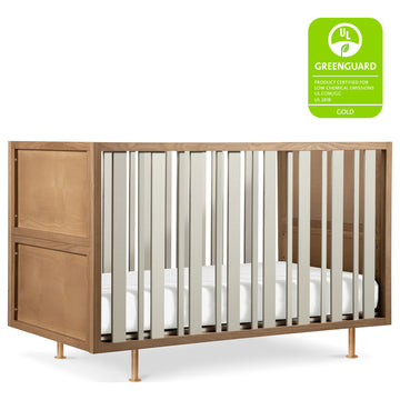 Nursery Works Novella Crib, Stained Ash/Ivory
