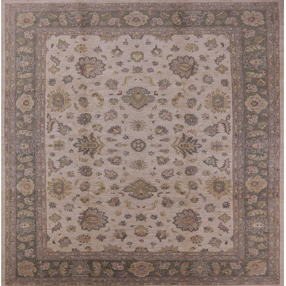 Ahgly Company Indoor Square Mid-Century Modern Area Rugs, 3' Square