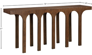 Westfield Console Table, Black, 58" Wide, Brown, 70"wide, Console Table