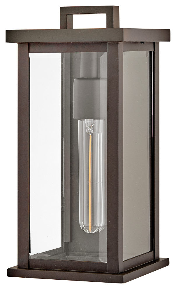 Hinkley Weymouth Wall Mount Lantern, Oil Rubbed Bronze, Extra Small