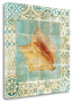 "Shell Tiles IV Blue" By Danhui Nai, Giclee Print on Gallery Wrap Canvas