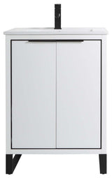 Fine Fixtures Opulence Collection Bathroom Vanity with White Ceramic Sink