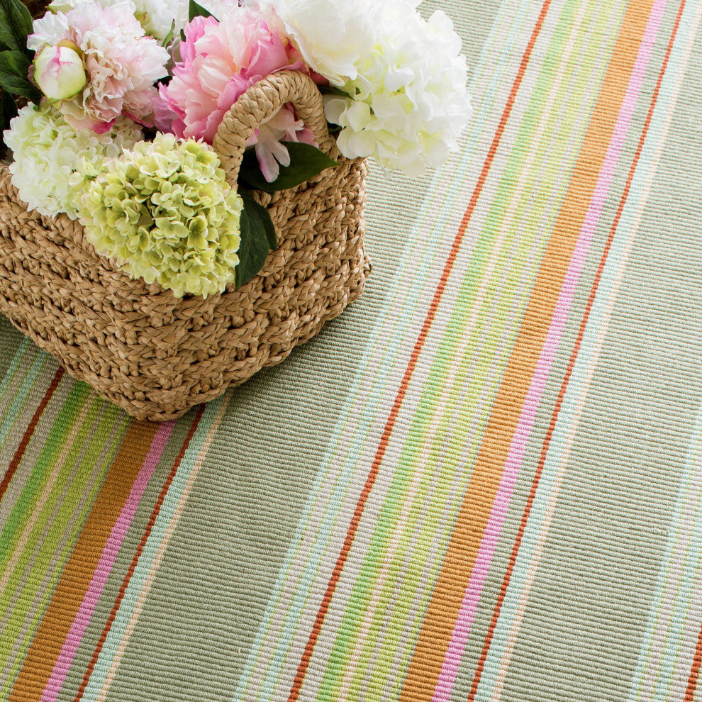 Dash & Albert Stone Soup Handwoven Indoor/Outdoor Rug, Multi, 5' x 8'