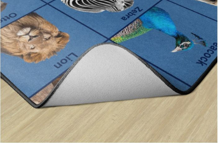 Flagship Carpets FA1268-32FS 6x8'4 Zoo Animal Seating Rug