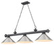 Zlite 2306-3BP-BN15 3-Light Billiard, Brushed Nickel
