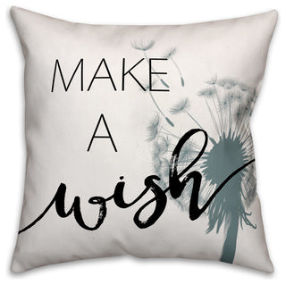 Make a Wish 18x18 Throw Pillow