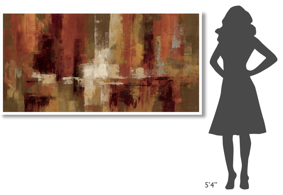 "Castanets" Digital Paper Print by Silvia Vassileva, 74"x38"