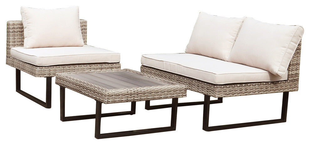 Outdoor Corner Patio Sectional and Tables