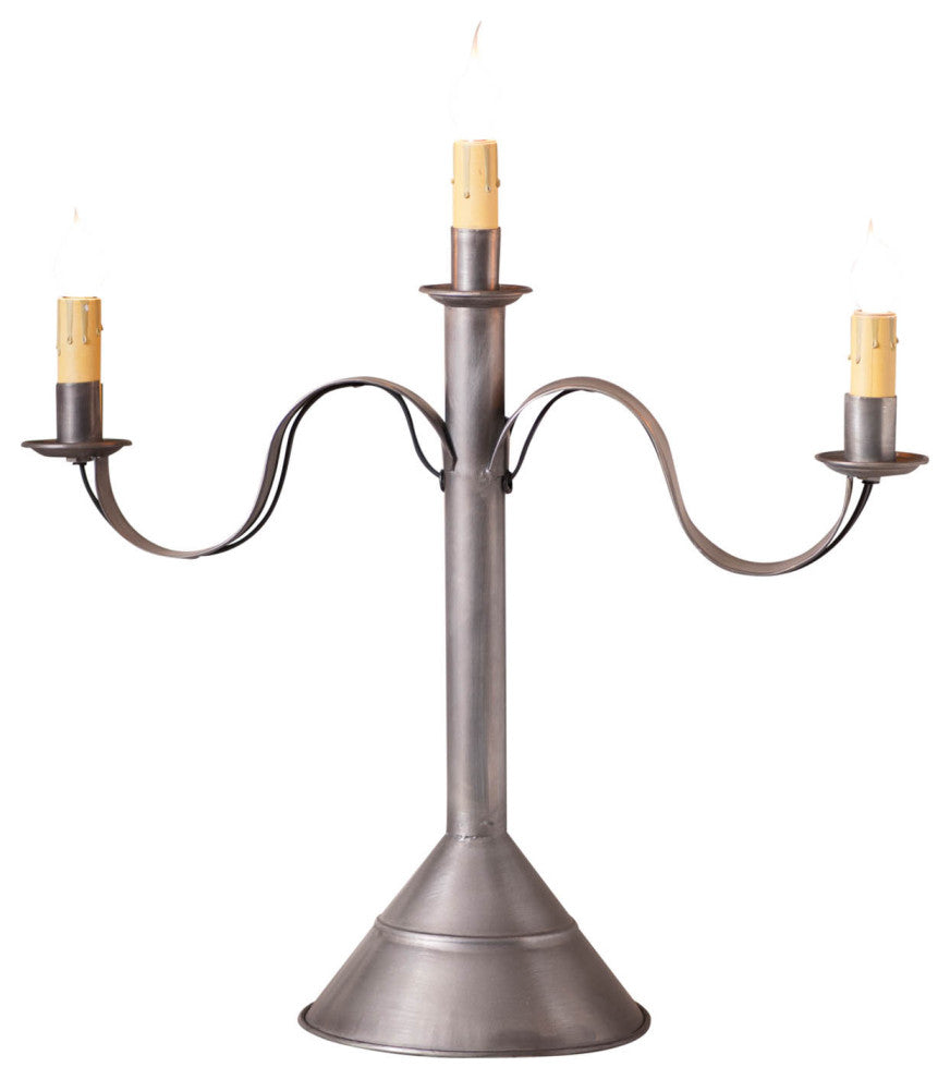 Irvin's Country Tinware 3 Light Accent Light, Antique Tin
