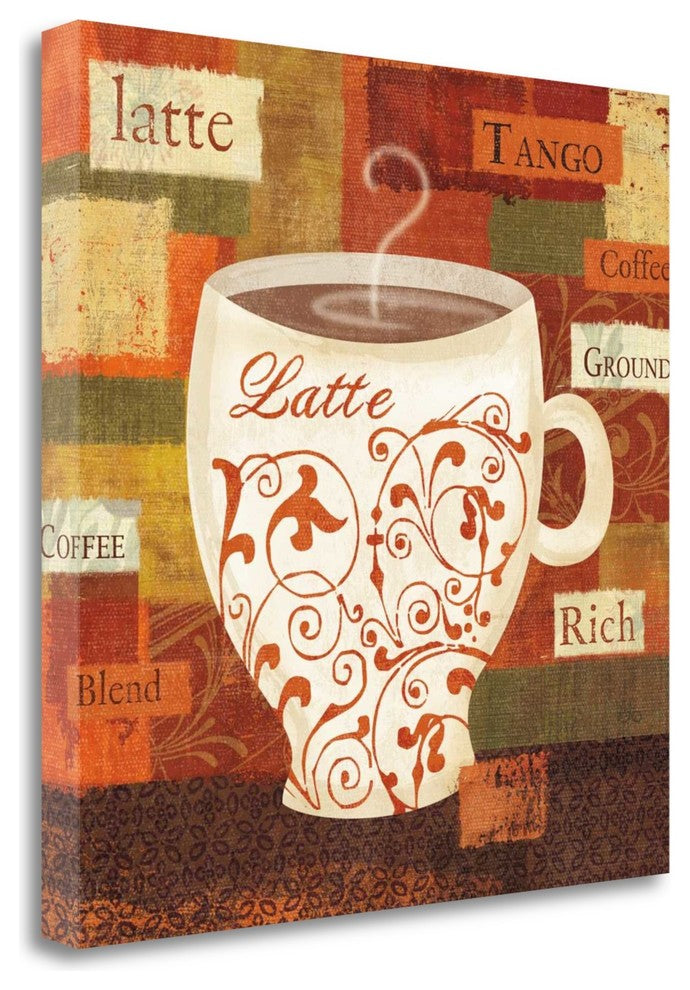 "World Flavor III" By Veronique Charron, Giclee Print on Gallery Wrap Canvas