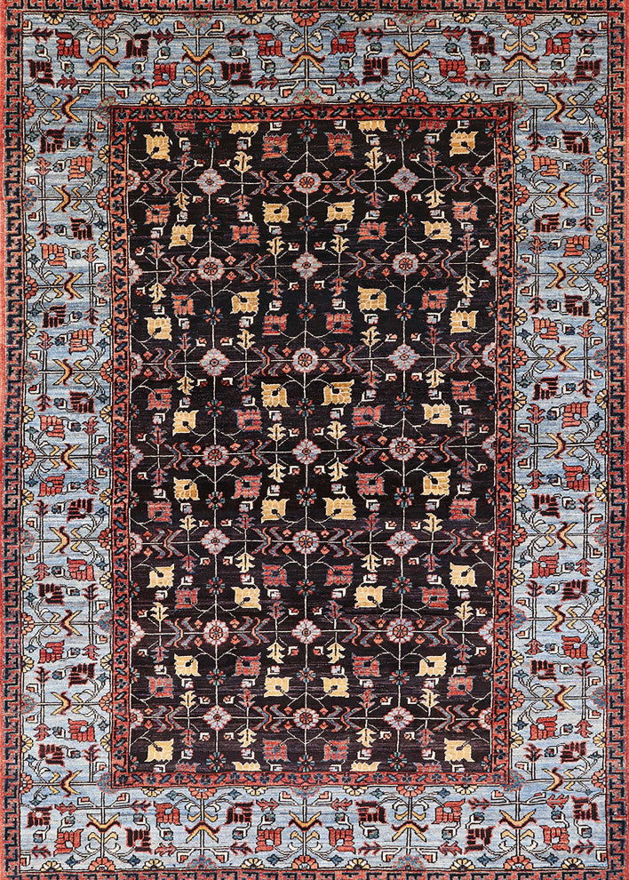 Ahgly Company Indoor Rectangle Mid-Century Modern Area Rugs, 5' x 8'
