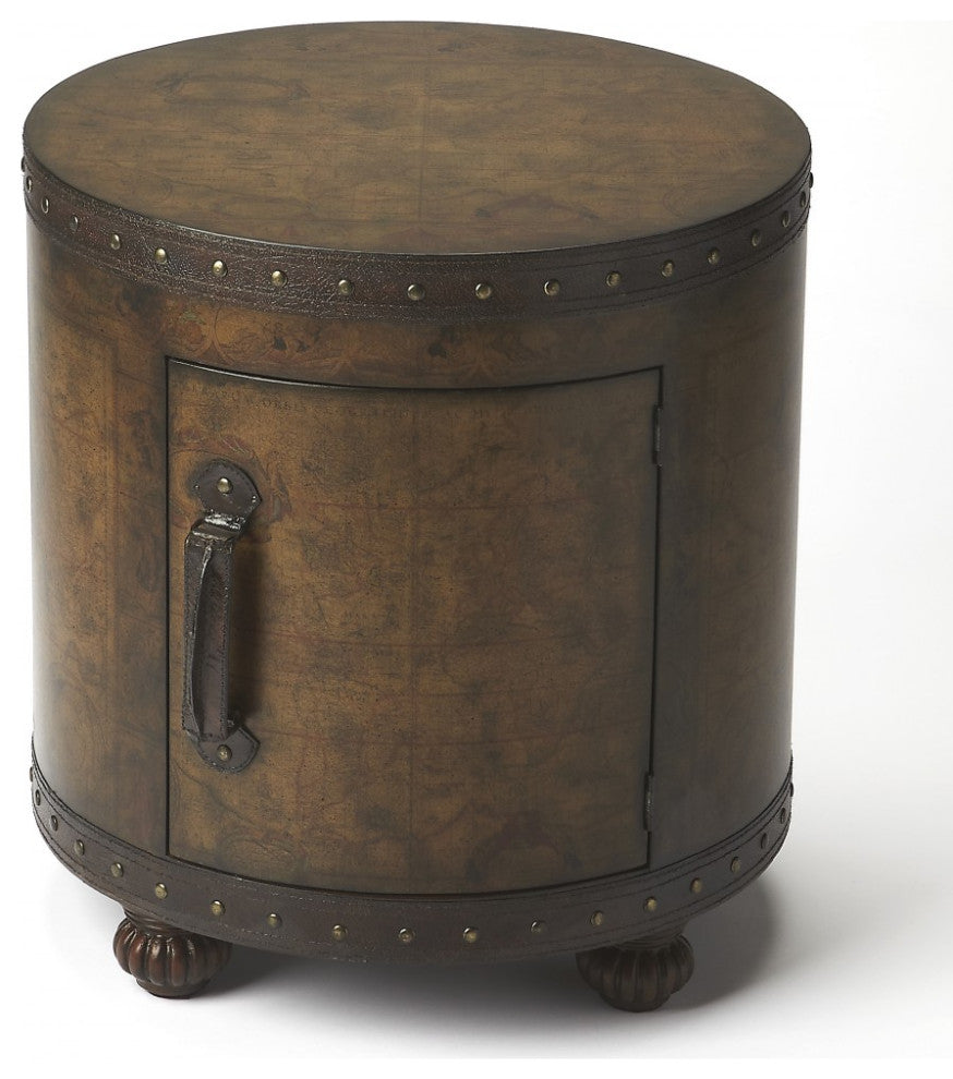 Old World Map Duffel Table