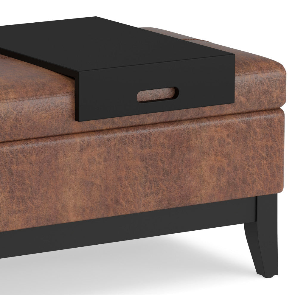 Oregon Storage Ottoman Bench with Tray