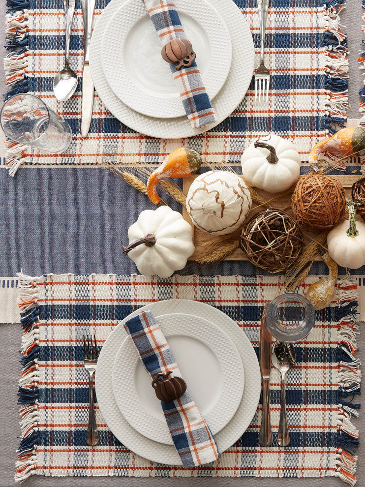 Autumn Farmhouse Plaid Placemat, Set Of 6