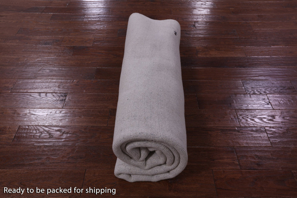 8' Round Persian Gabbeh Handmade Wool Rug - Q15231
