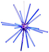30" Animated Blue LED Star Burst