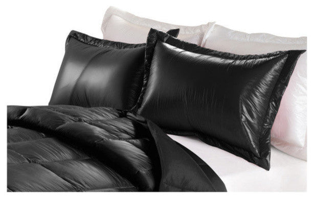 PUFF Water Resistant Nylon Sham 2-PK, Black, King