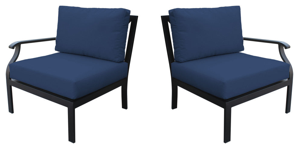 kathy ireland Madison Ave. Left Arm Sofa and Right Arm Sofa in Midnight