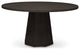 IE Series Kaia Round Dining Table, Charcoal